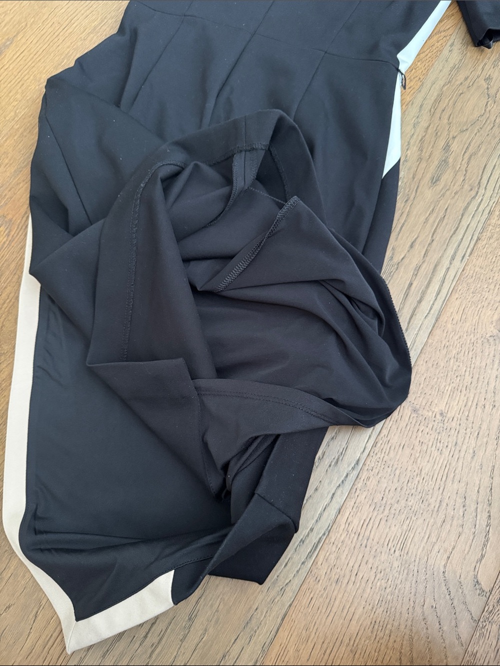 White House Black Market mid length dress size 0 white yellow accent - Picture 5 of 5